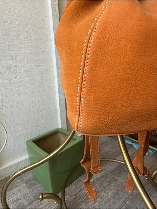 VTG Coach Sonoma Small Backback | Velvety Nubuc in Pumpkin | No. 4938 | GUC main image 4